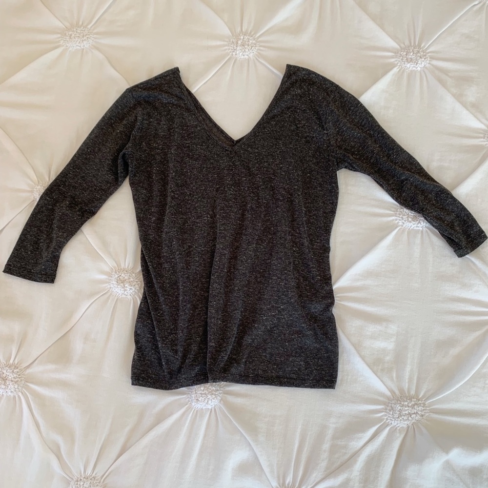 Gray Urban Outfitters 3/4 sleeve t-shirt